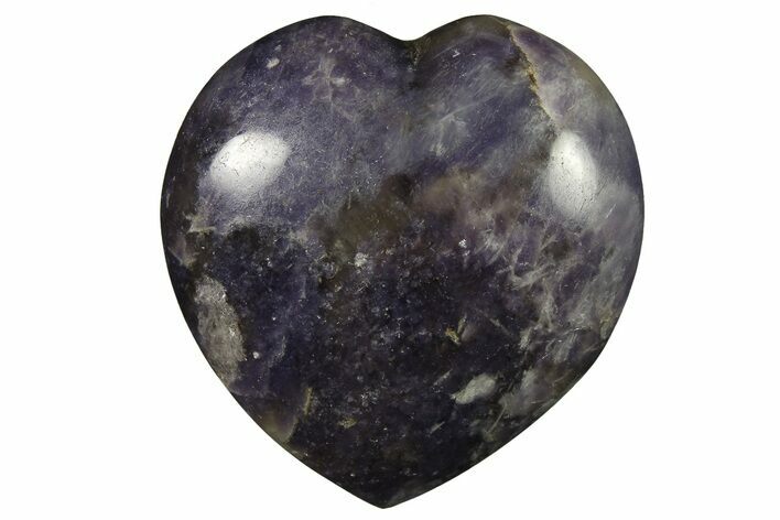 Sparkly Purple Lepidolite Heart - Madagascar #280419